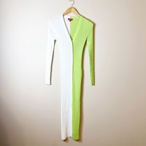 STAUD Shoko sweater dress / cardigan in poppy rosebud size Small